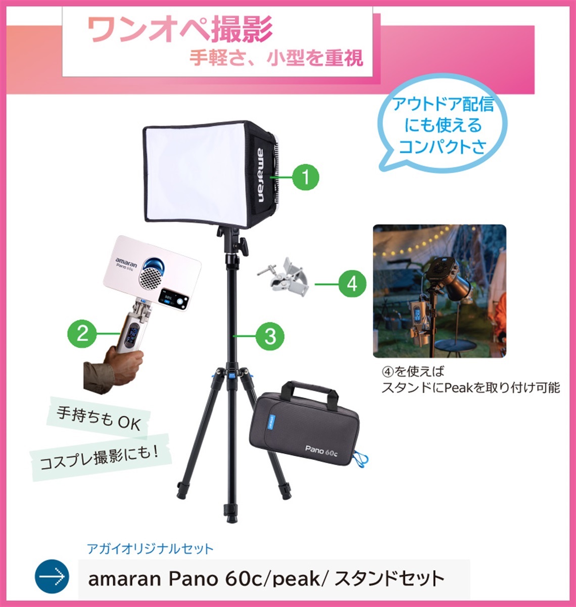 アガイオンラインショップ -撮影機材LEDの販売 アガイ商事